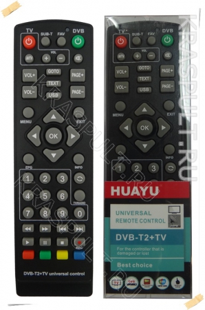 пульт универсальный huayu dvb-t2 +tv Huayu универсальные