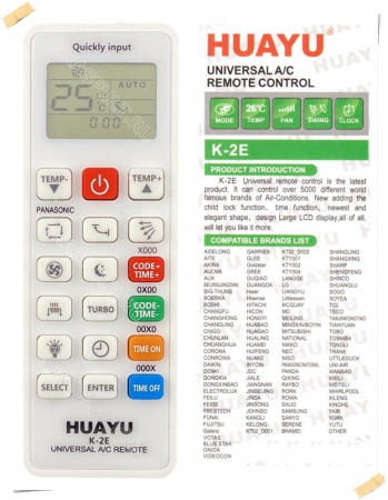 универсальный пульт для кондиционеров huayu k-2e Huayu для кондиционеров