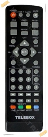 пульт telebox hd50, hd70, hd90 Telebox для приставок dvb-t2