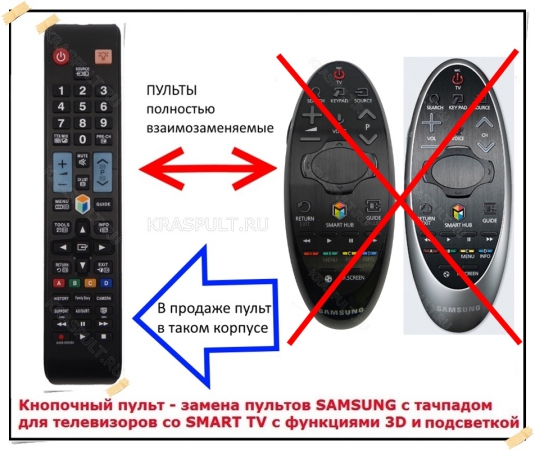 пульт samsung bn59-01184b, bn59-01181b, bn59-01185b кнопочный пульт замена smart touch control Samsung для телевизоров